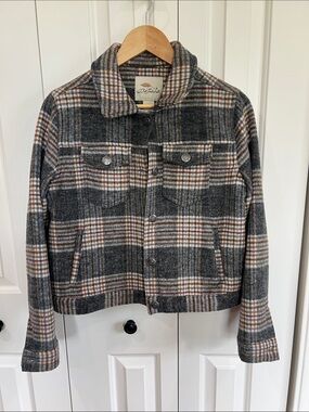 Bob Timberlake Heritage Plaid Wool-Blend Jean Jacket
